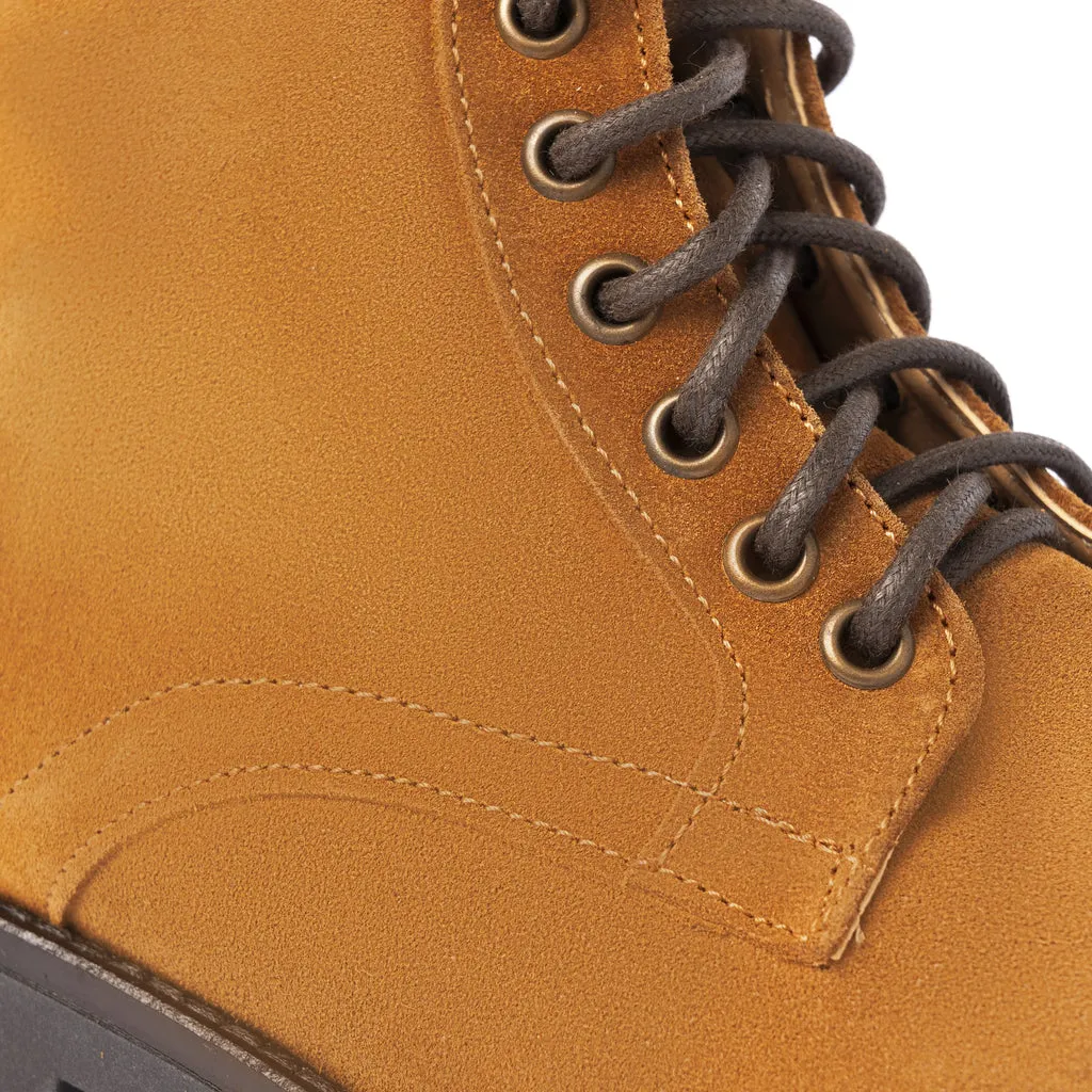 Smooth Suede Ankle Boots - Leather