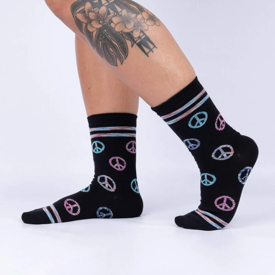 Sock It To Me Piece of Mind - Womens Crew Socks