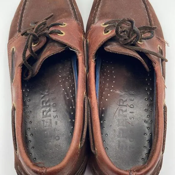 Sperry - Classic Slip On Doc Siders Boat Shoes - Brown - 9