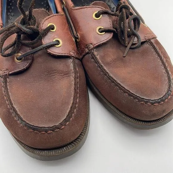 Sperry - Classic Slip On Doc Siders Boat Shoes - Brown - 9