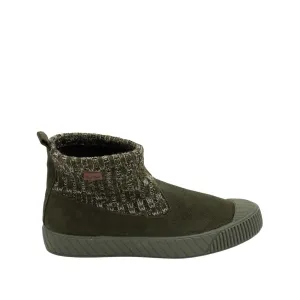 Suede Leather and fabric Ankle Boots for Women - Goda-AB