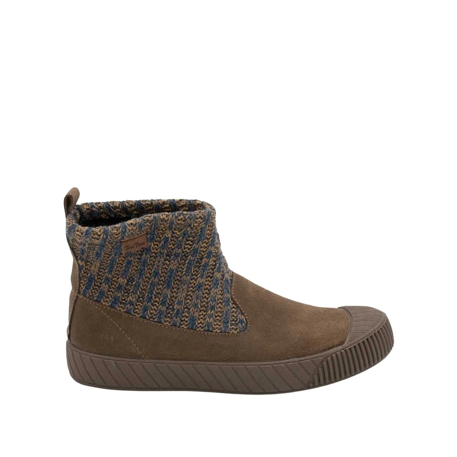 Suede Leather and fabric Ankle Boots for Women - Goda-AB