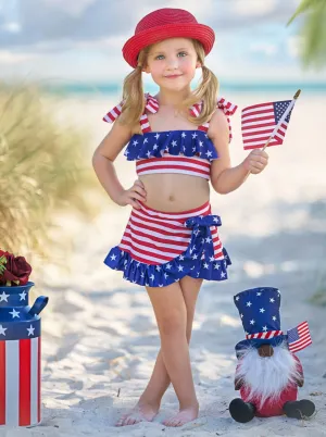 Sweet Land Of Liberty Wrap Two Piece Swimsuit
