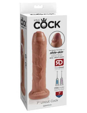 Tan King Cock 7" Uncut Cock