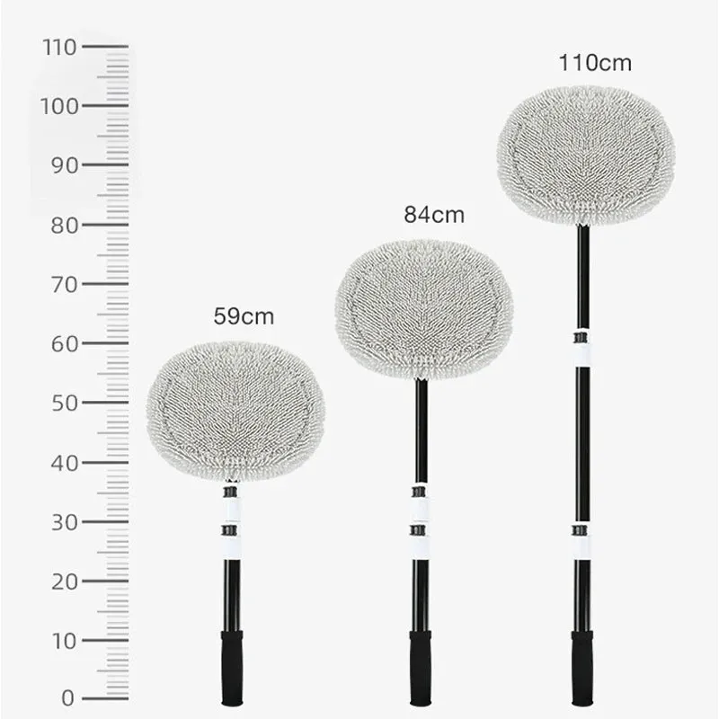 Telescoping Car Wash Brush with 15° Bend