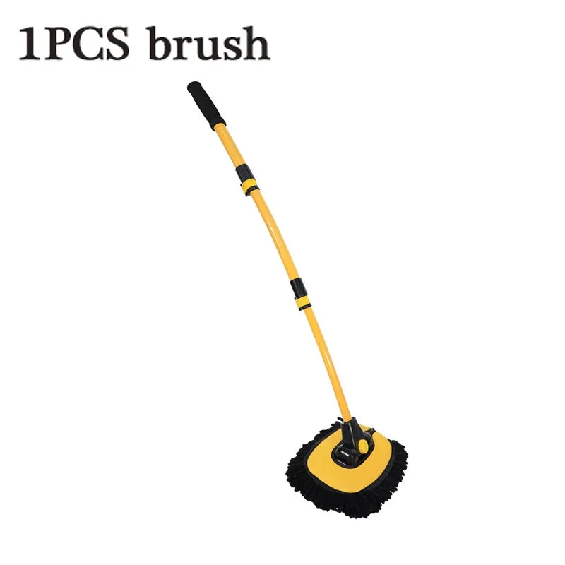 Telescoping Car Wash Mop with Retractable Bent Handle