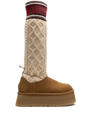 UGG Classic Sweater Letter "Chestnut" boots