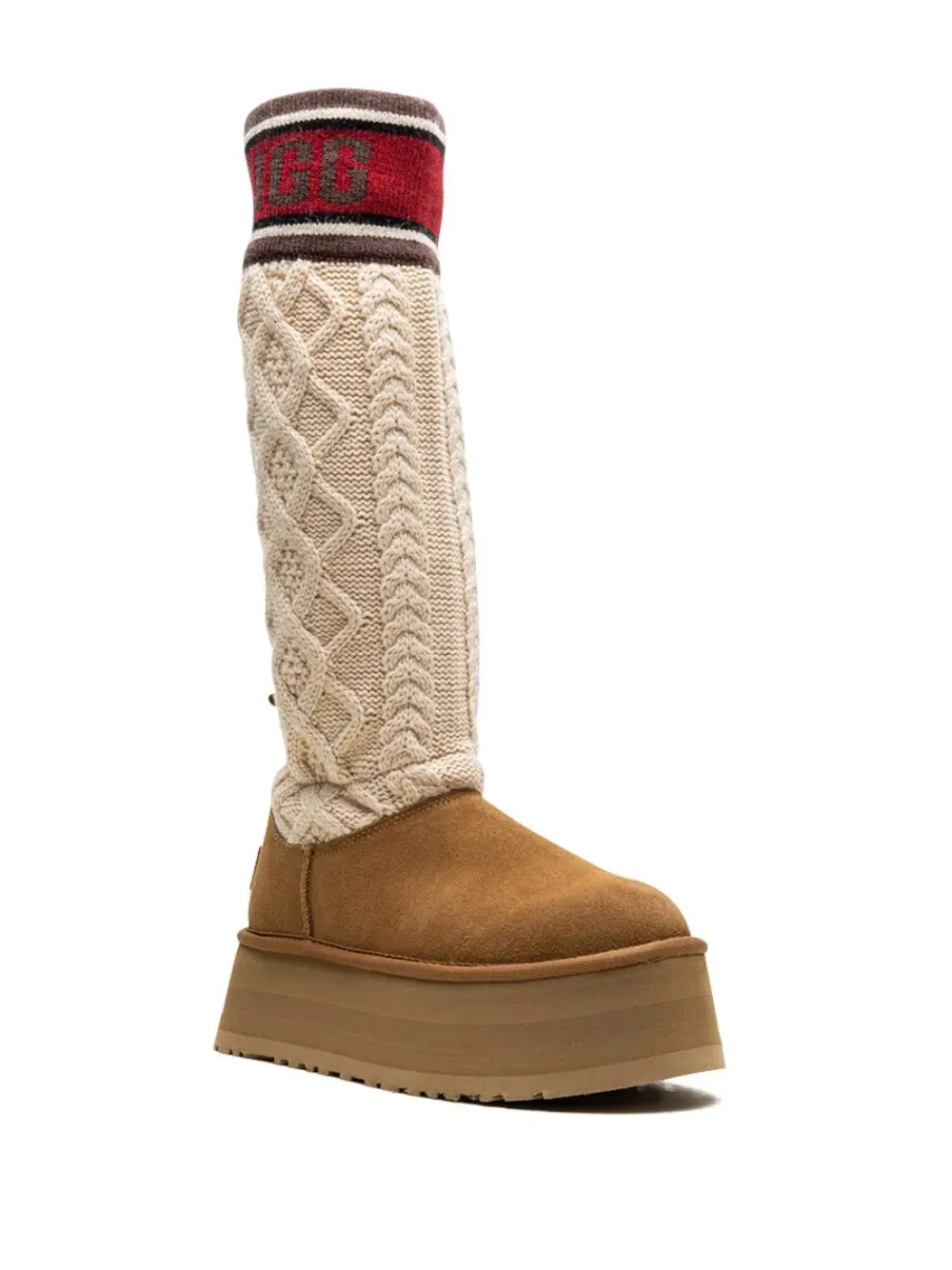 UGG Classic Sweater Letter "Chestnut" boots