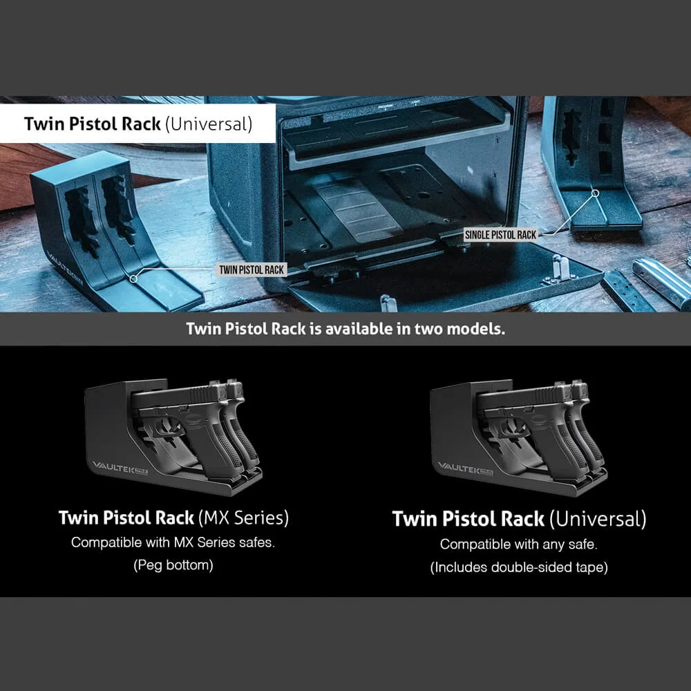 Vaultek Twin Pistol Rack Modular TPR-2