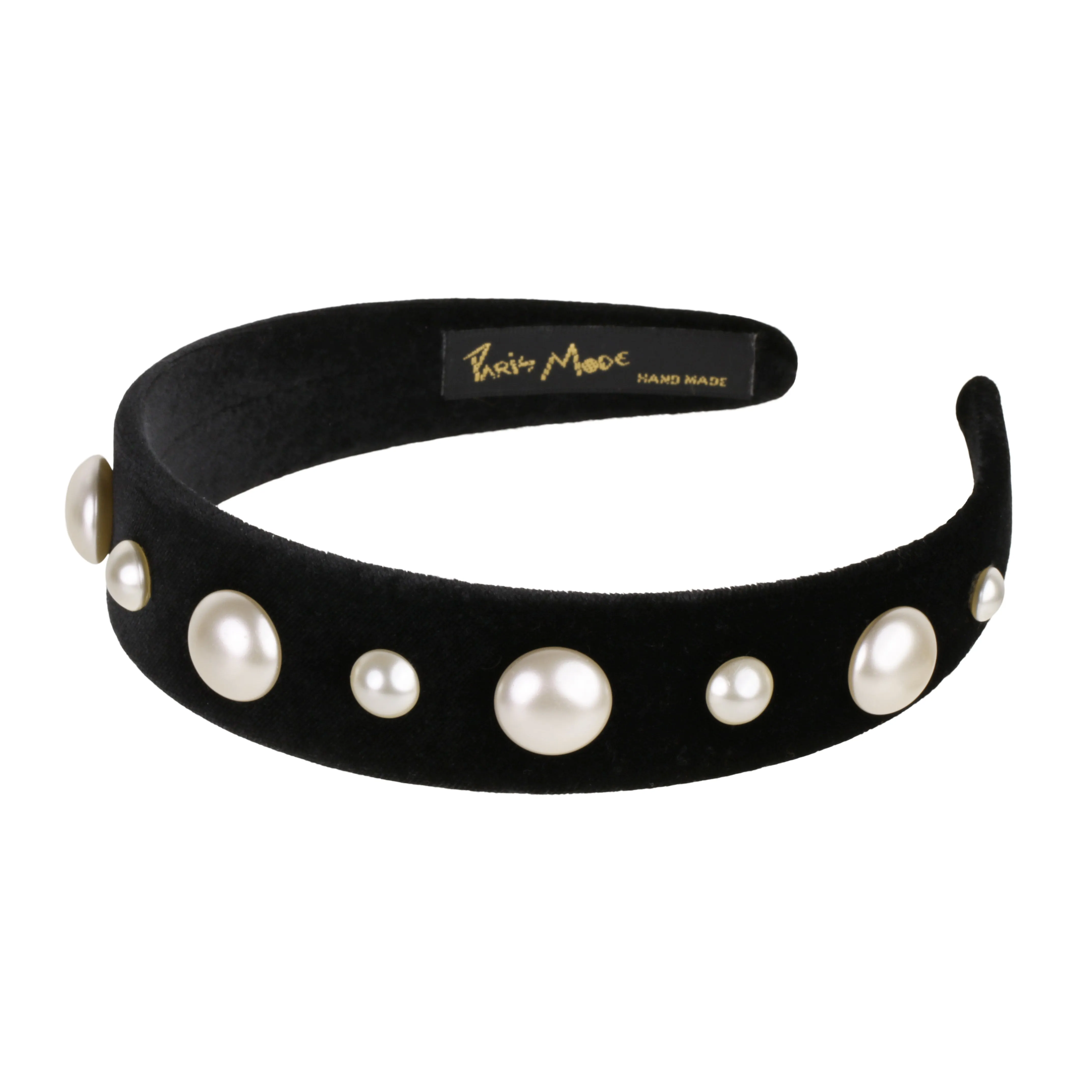 Velvet Pearl 3 cm Flat Headband