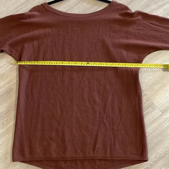 Vince Women’s Pull Over Sweater Small Brown Wool &amp; Cashmere Comfy Contemporary