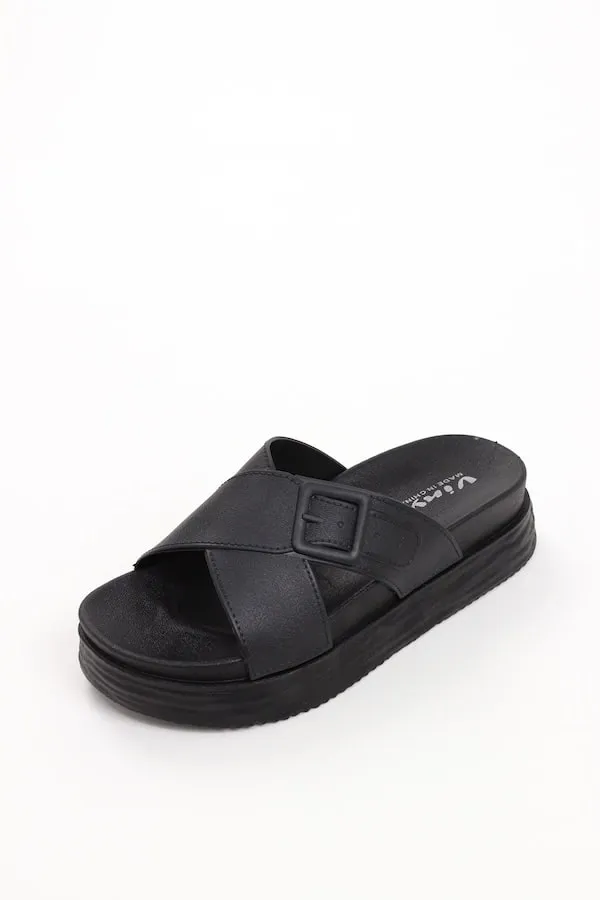 Viny - Women Cross Chunky Slides