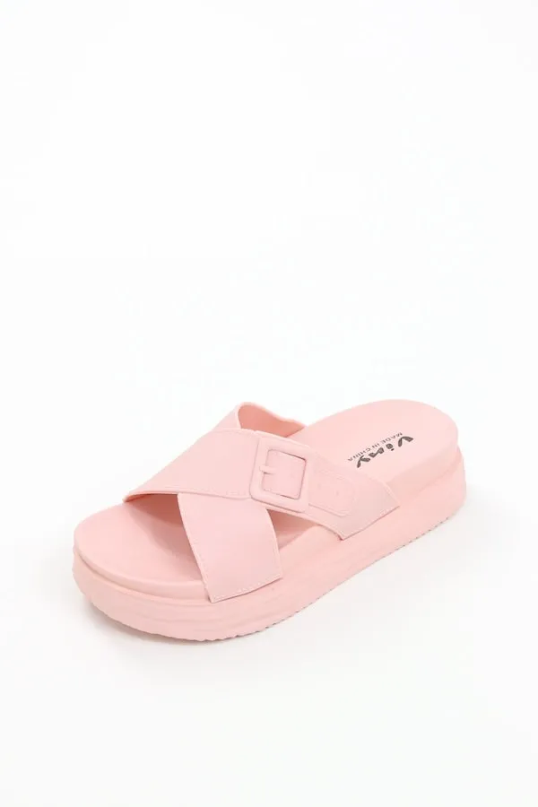 Viny - Women Cross Chunky Slides