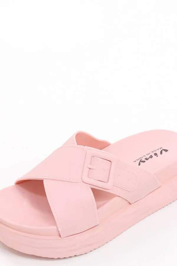 Viny - Women Cross Chunky Slides
