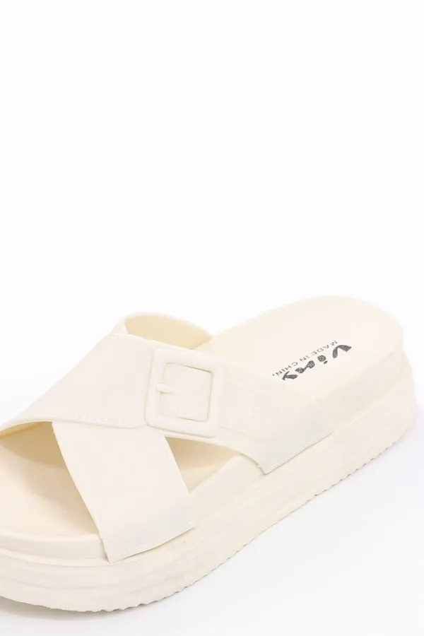 Viny - Women Cross Chunky Slides