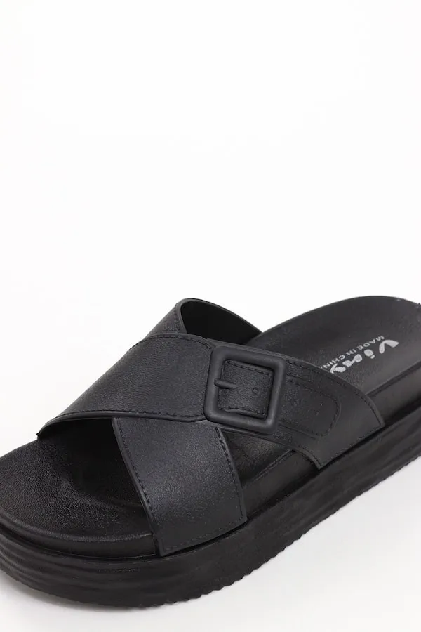 Viny - Women Cross Chunky Slides