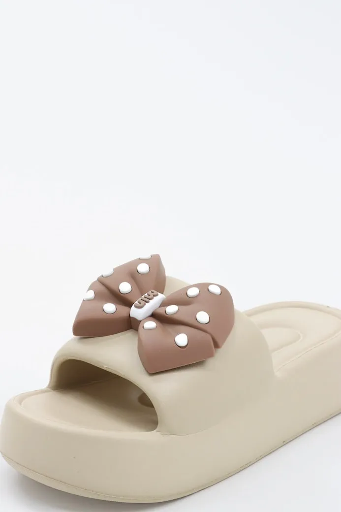 Viny - Women's Bow Chunky Slides