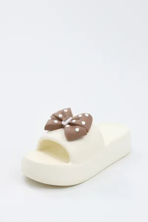 Viny - Women's Bow Chunky Slides