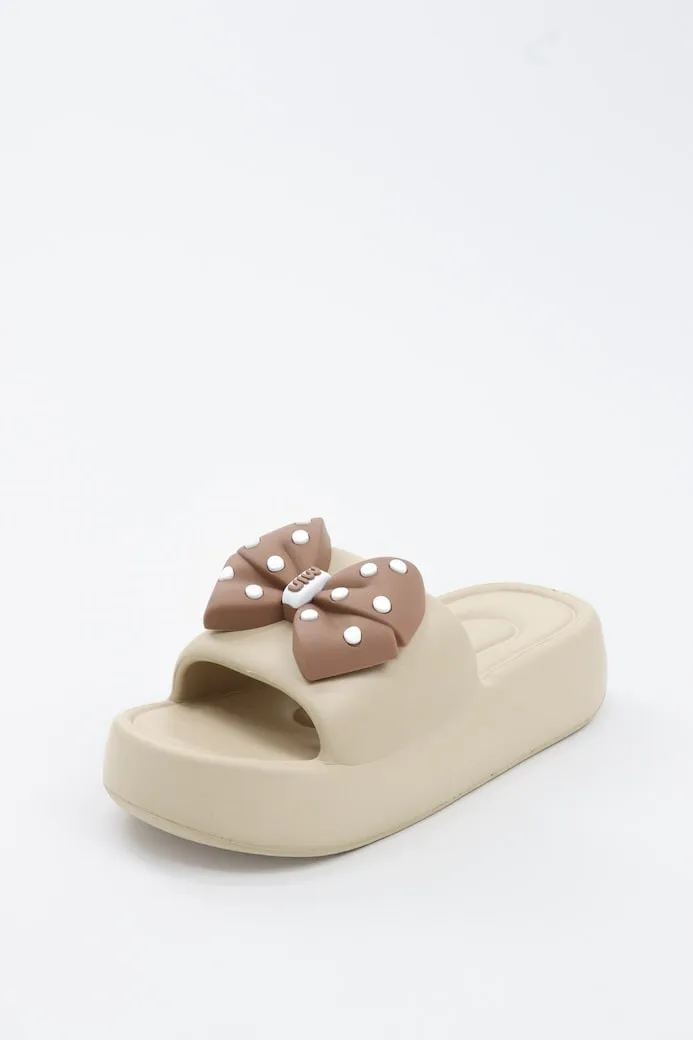 Viny - Women's Bow Chunky Slides