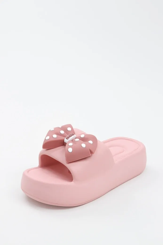 Viny - Women's Bow Chunky Slides