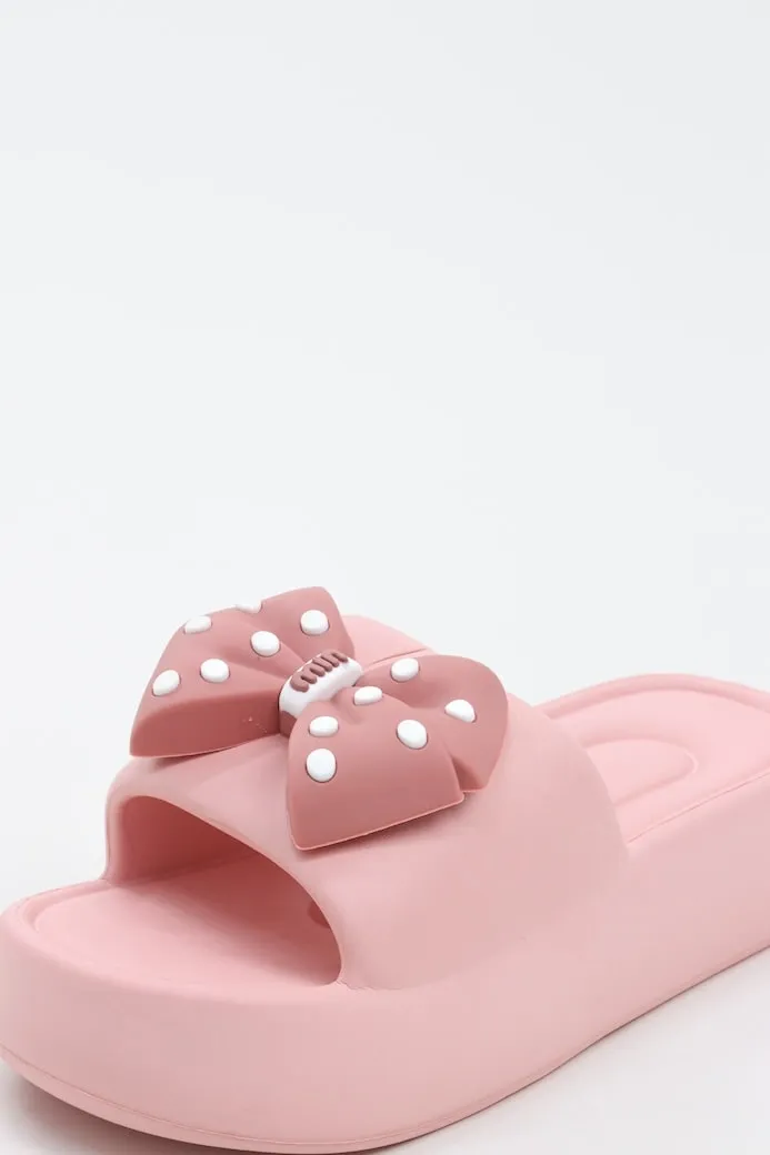 Viny - Women's Bow Chunky Slides