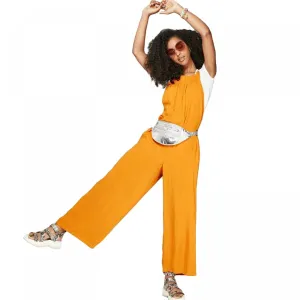 Wild Fable Women's Strappy Square Neck Waistless Woven Jumpsuit