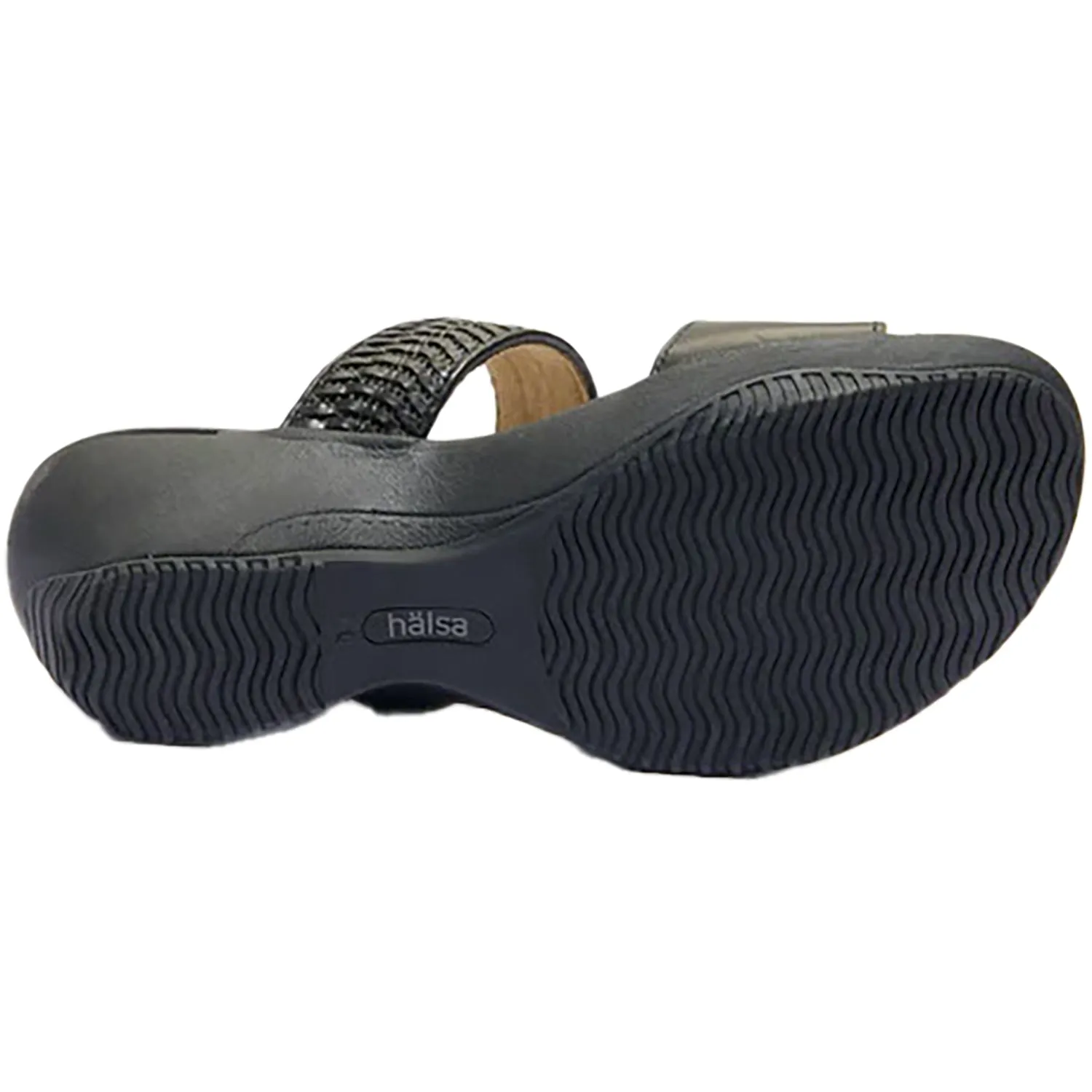 Women's Halsa Delilah Black Embossed Leather