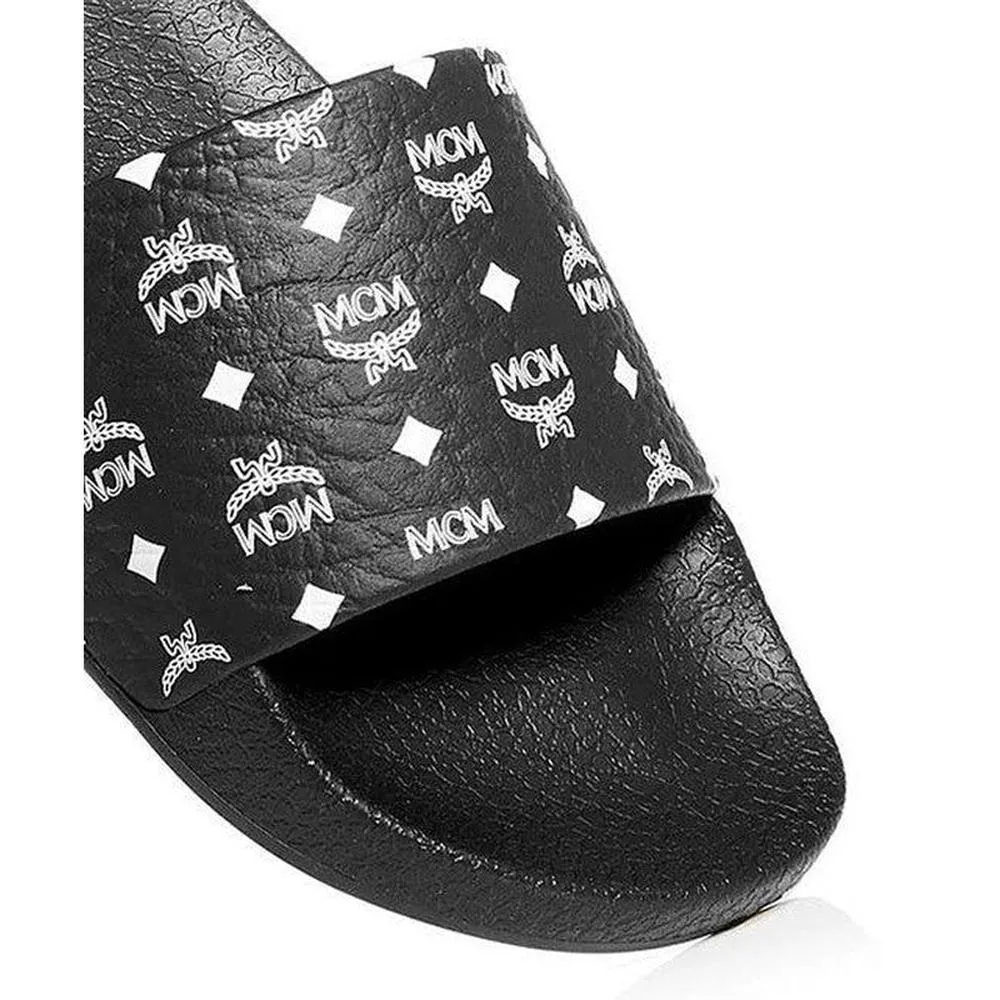 Women's MCM Monogram Print Slide