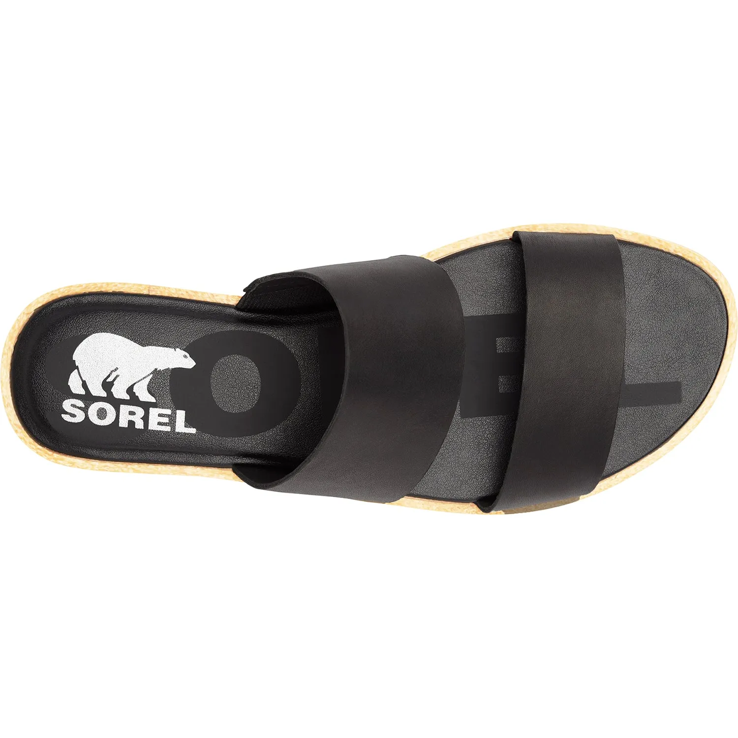 Women's Sorel Ella II Slide Black Leather