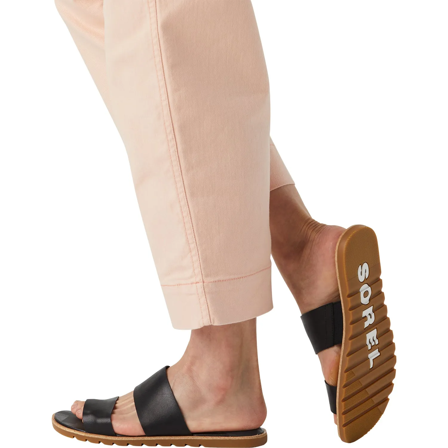 Women's Sorel Ella II Slide Black Leather