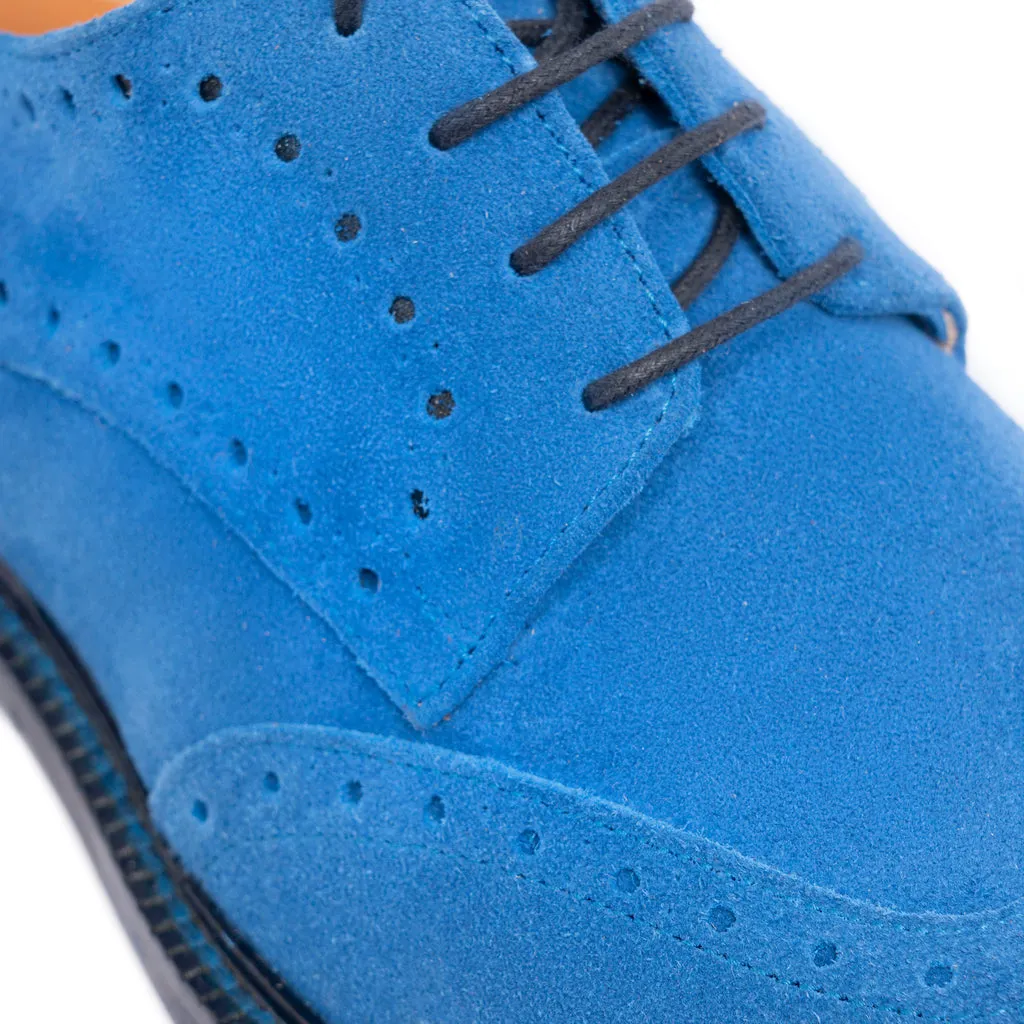 Women's Suede Lace-Up Shoes Cobalt