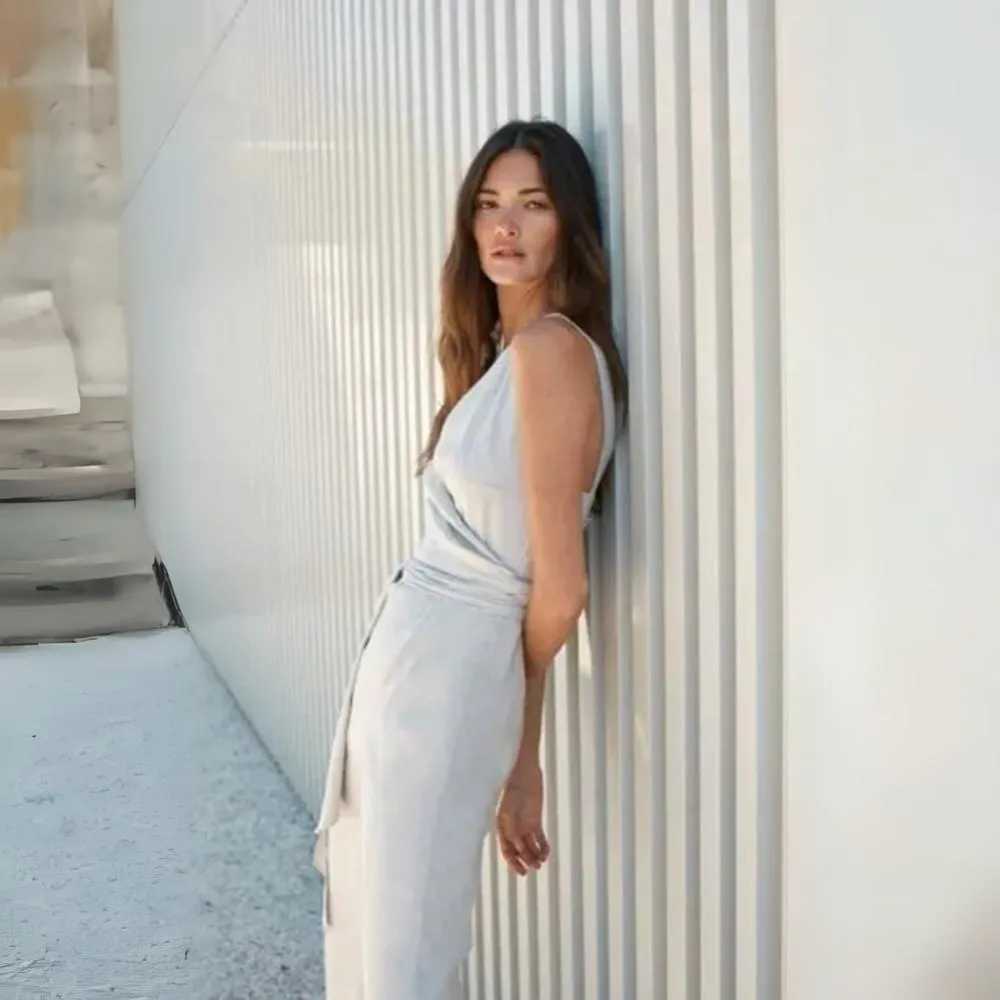 Wrap Jumpsuit - Stone