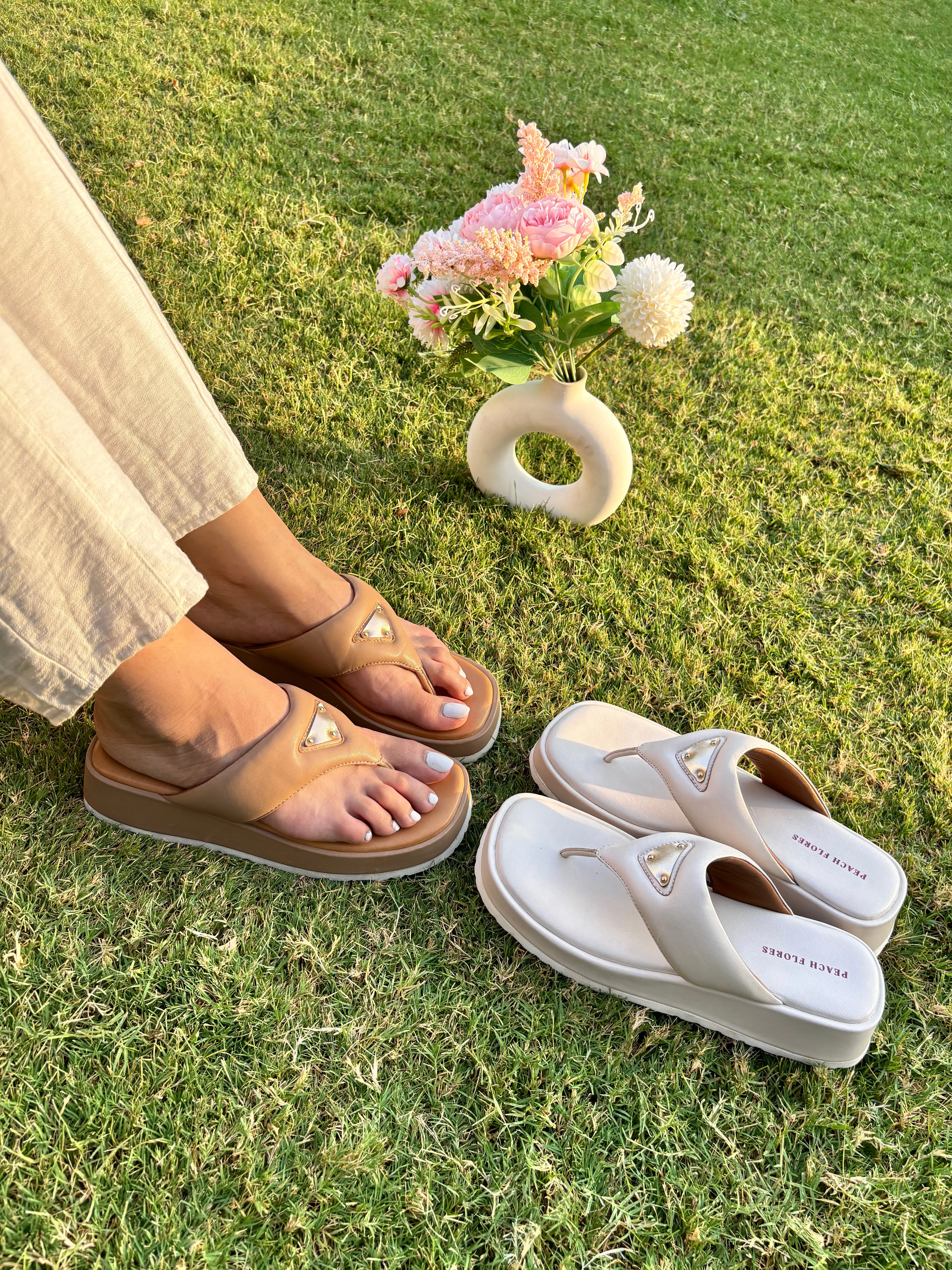 Wrap Leather Flats