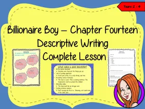 Writing Descriptive Texts Lesson  – Billionaire Boy