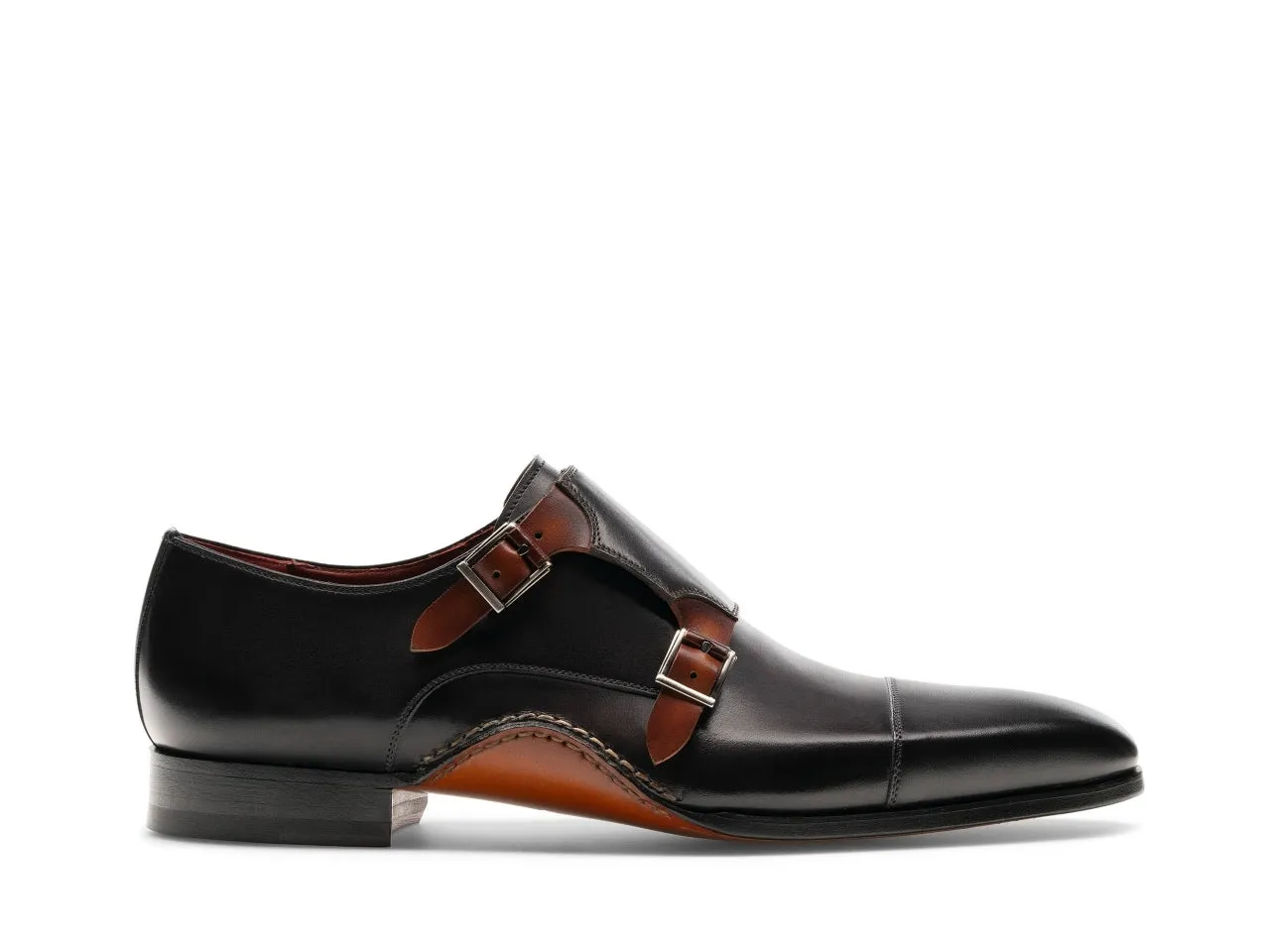 Xoro Brown Double Strap Monk Shoes