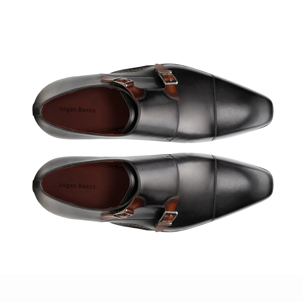 Xoro Brown Double Strap Monk Shoes