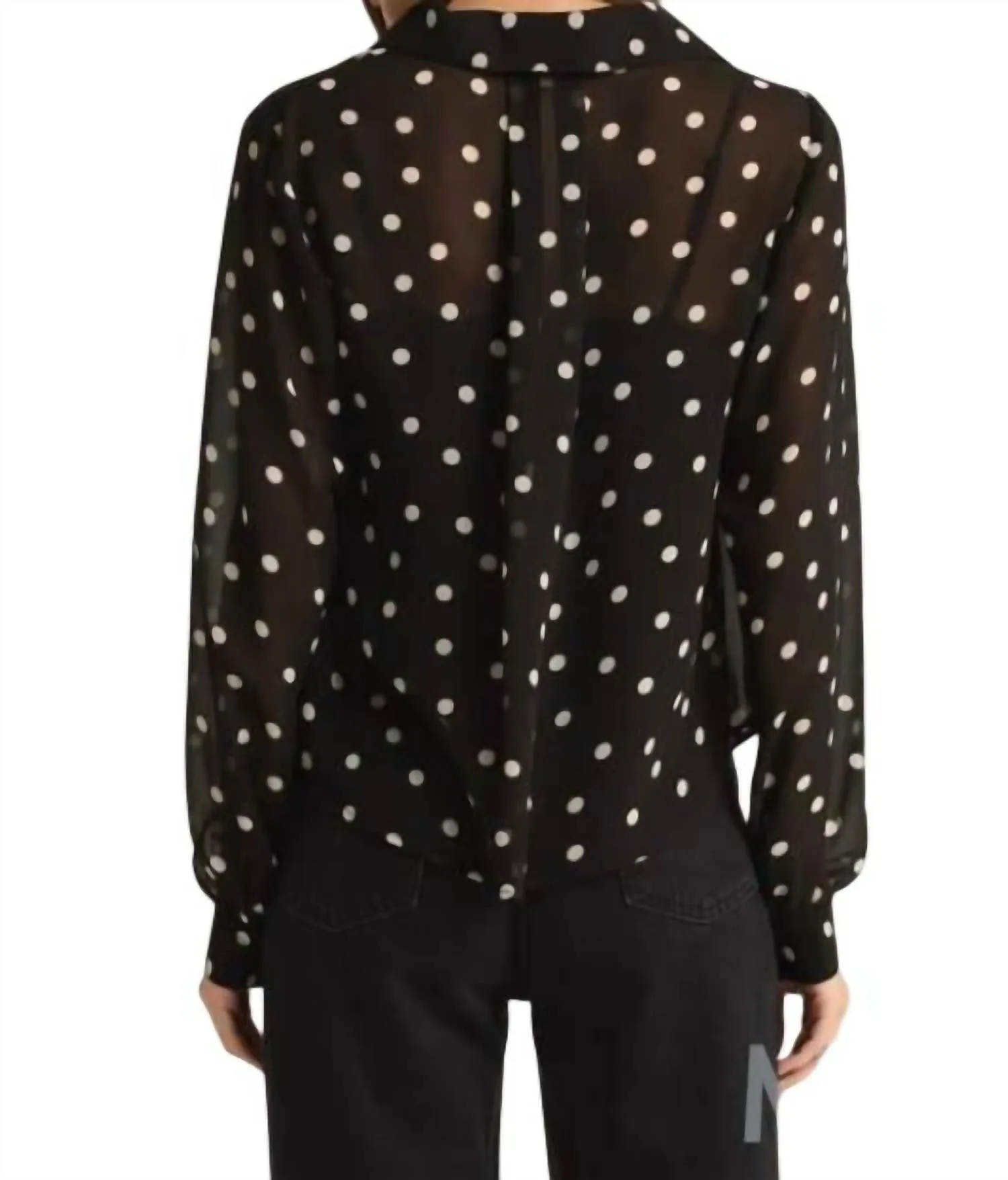 Z Supply - Vivienne Polka Dot Crepe Blouse