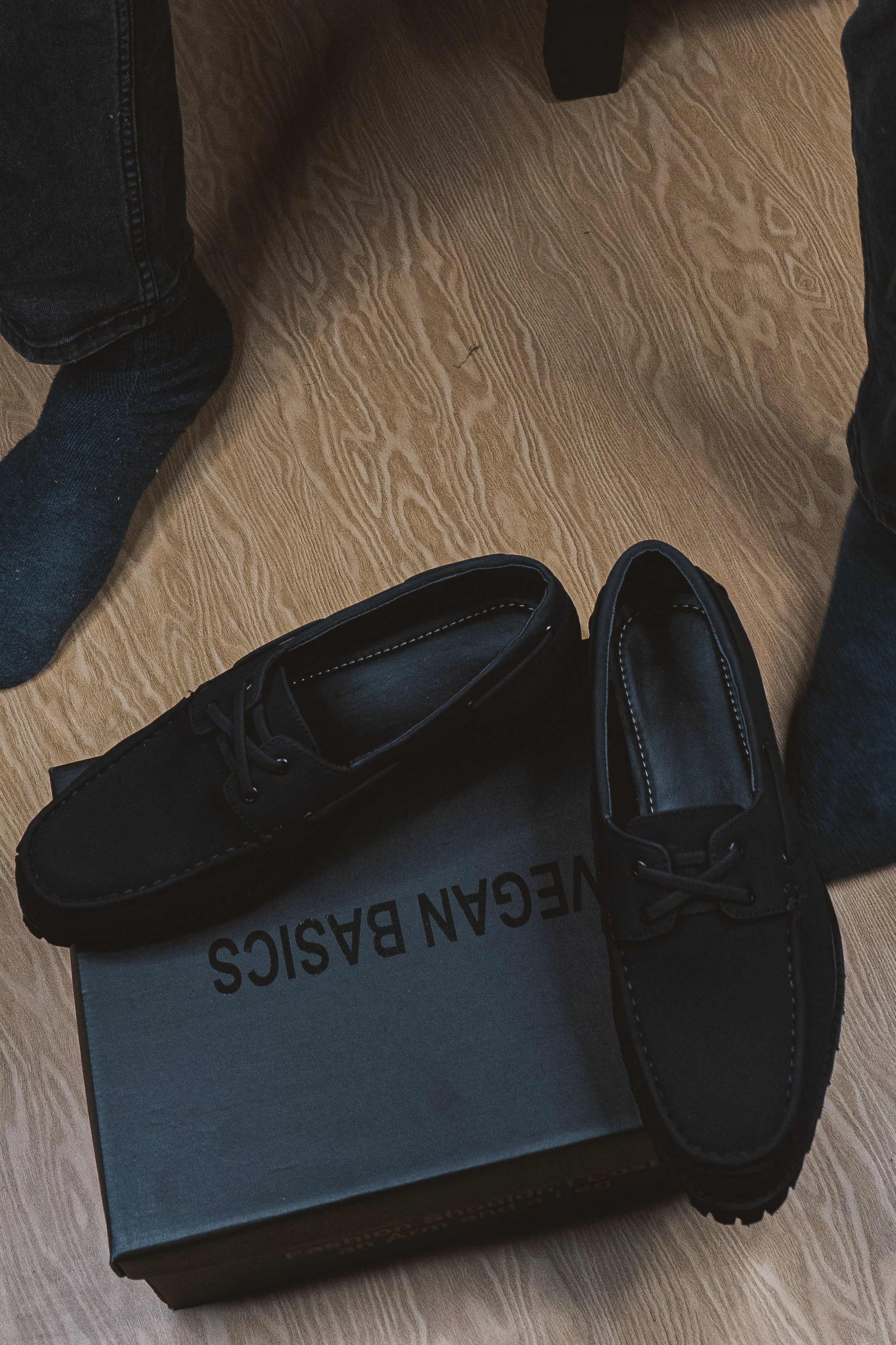 Zampa Black Boat Shoes